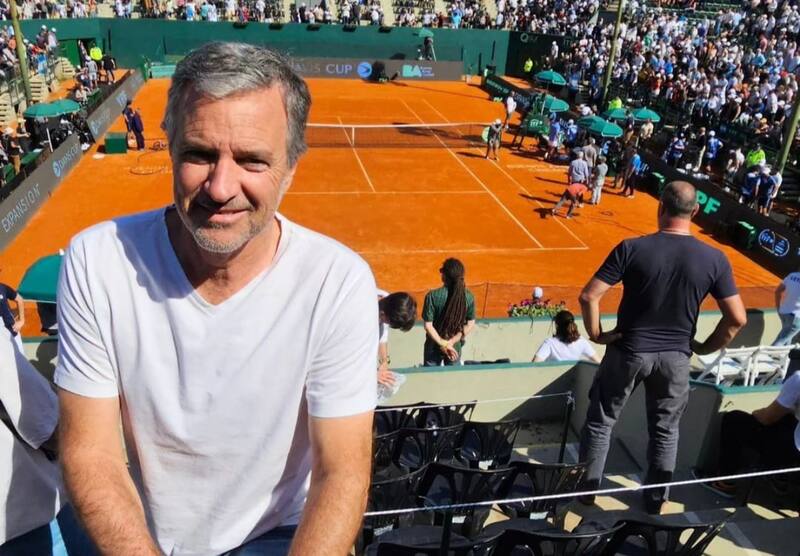 , extenista y actual comentarista. Foto: Instagram Javier Frana.