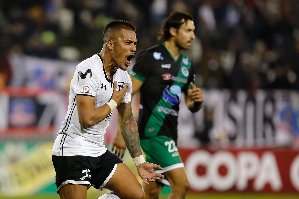 El delantero con Colo Colo. Foto: Agencia ATON.