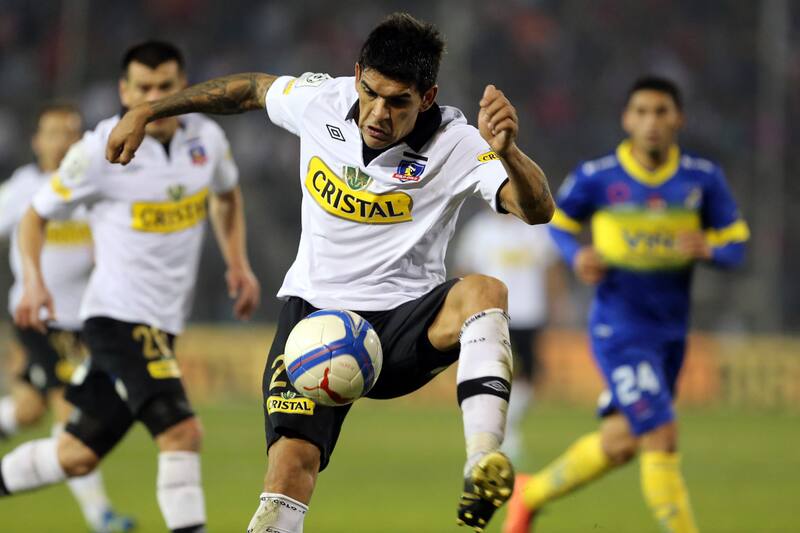 Javier Toledo en su etapa en Colo Colo en el segundo semestre del año 2013.