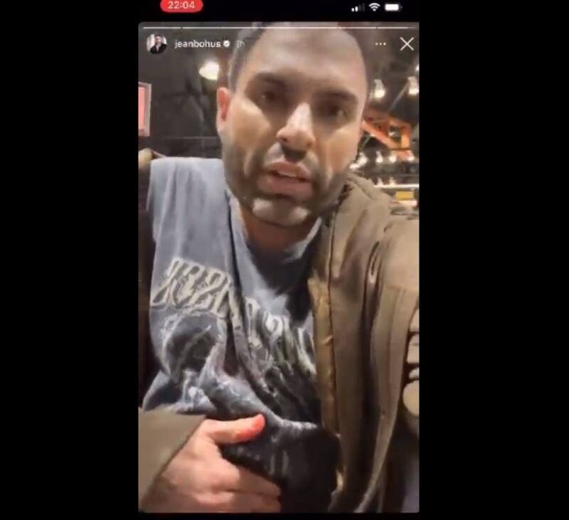 Jean Bohus tras ser apuñalado