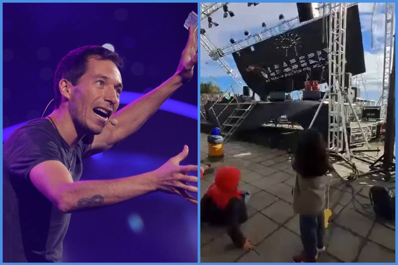 se salvó de milagro tras caída de una pantalla en pleno show.