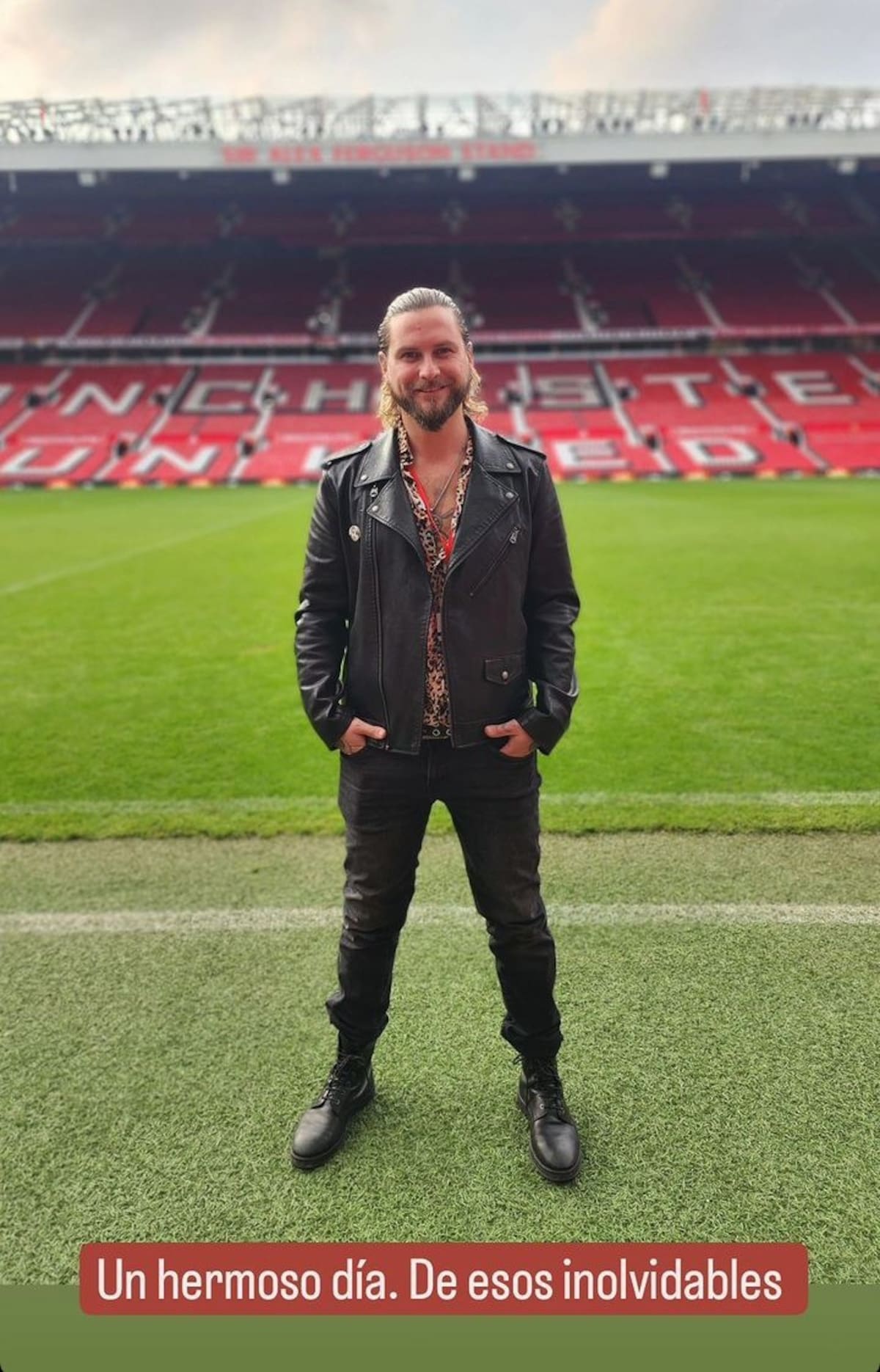 Jean Philippe Cretton en su viaje a Inglaterra. Créditos: Instagram
