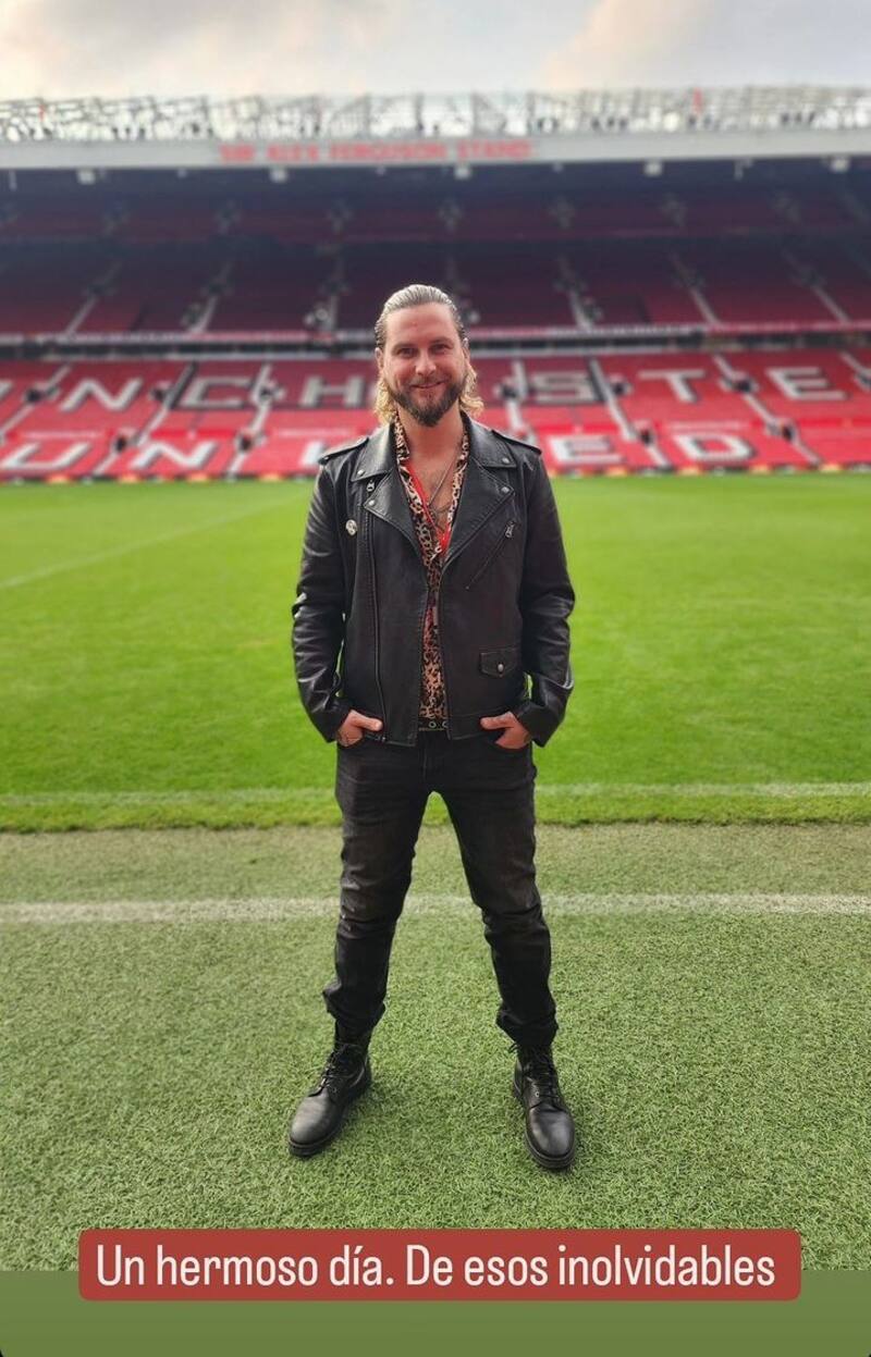 Jean Philippe Cretton en su viaje a Inglaterra. Créditos: Instagram
