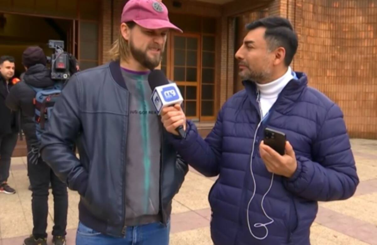 Jean Philippe Cretton en velorio de Claudio Iturra.