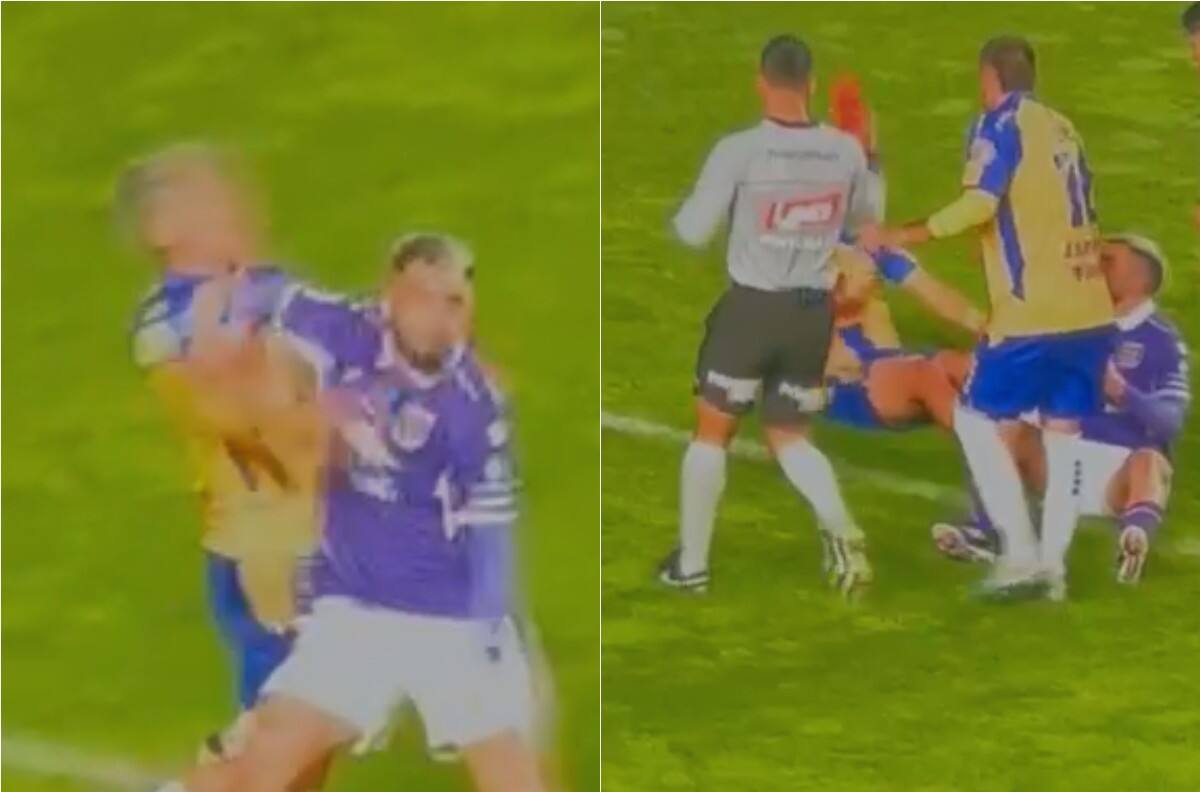 Fue víctima de un codazo y le mostraron roja: la expulsión en la Primera B que dará la vuelta al mundo
