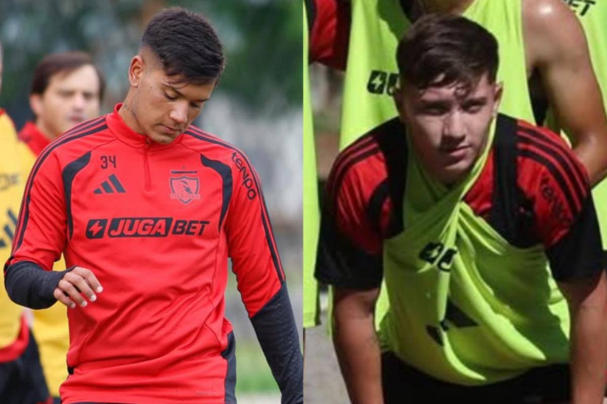 Los dos juveniles se sumaron al trabajo de pretemporada de Colo Colo. Fotos: Colo Colo Oficial.