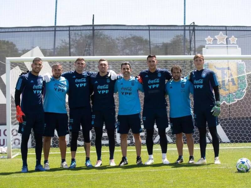 Jeremías Martinet con la albiceleste.