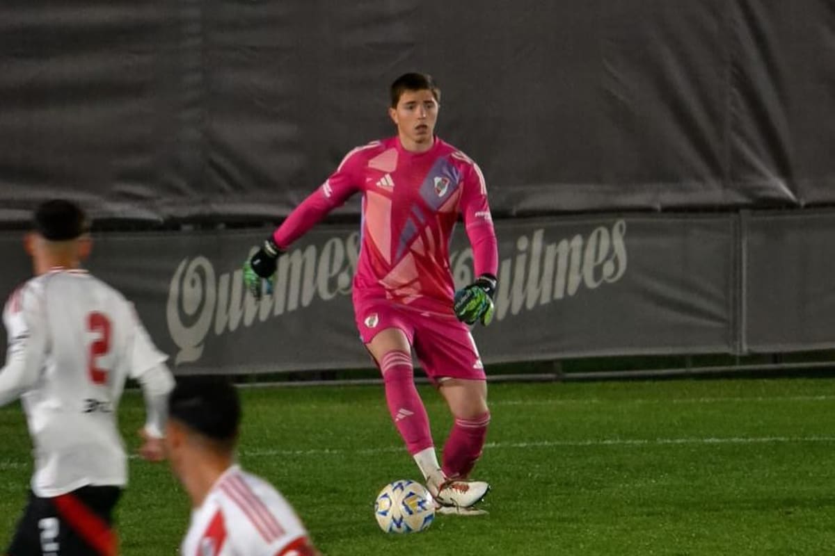El portero chileno que juega en River Plate. Foto Instagram Jeremías Martinet.
