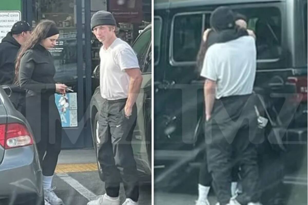 La pareja fue vista en un estacionamiento con una actitud muy cariñosa, lo que alarmó nuevamente a los internautas.