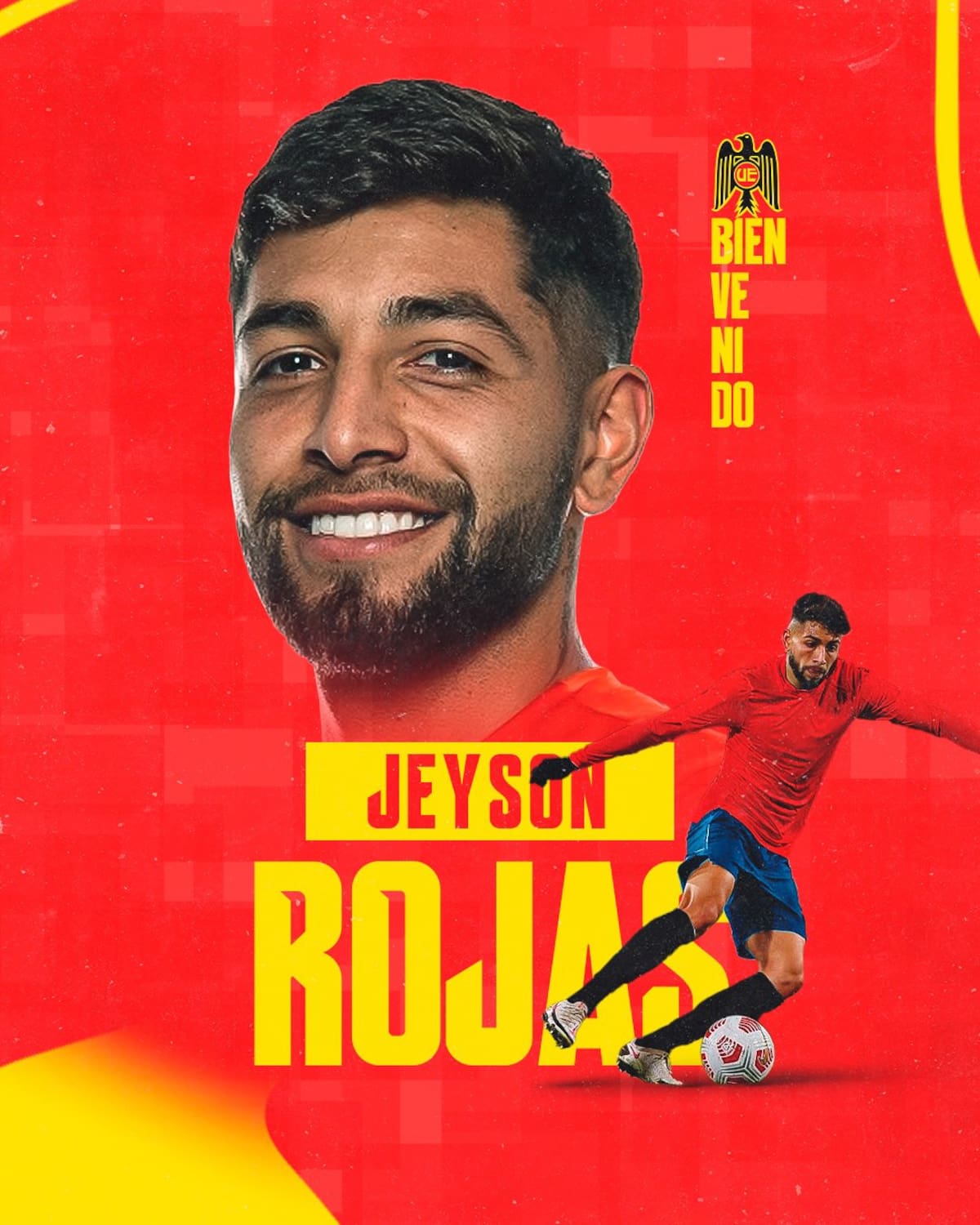 Jeyson Rojas fue presentado como refuerzo de Unión Española.