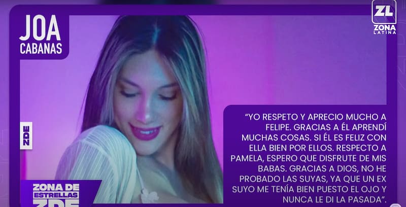 Joa Cabañas se lanzó contra Pamela Díaz.