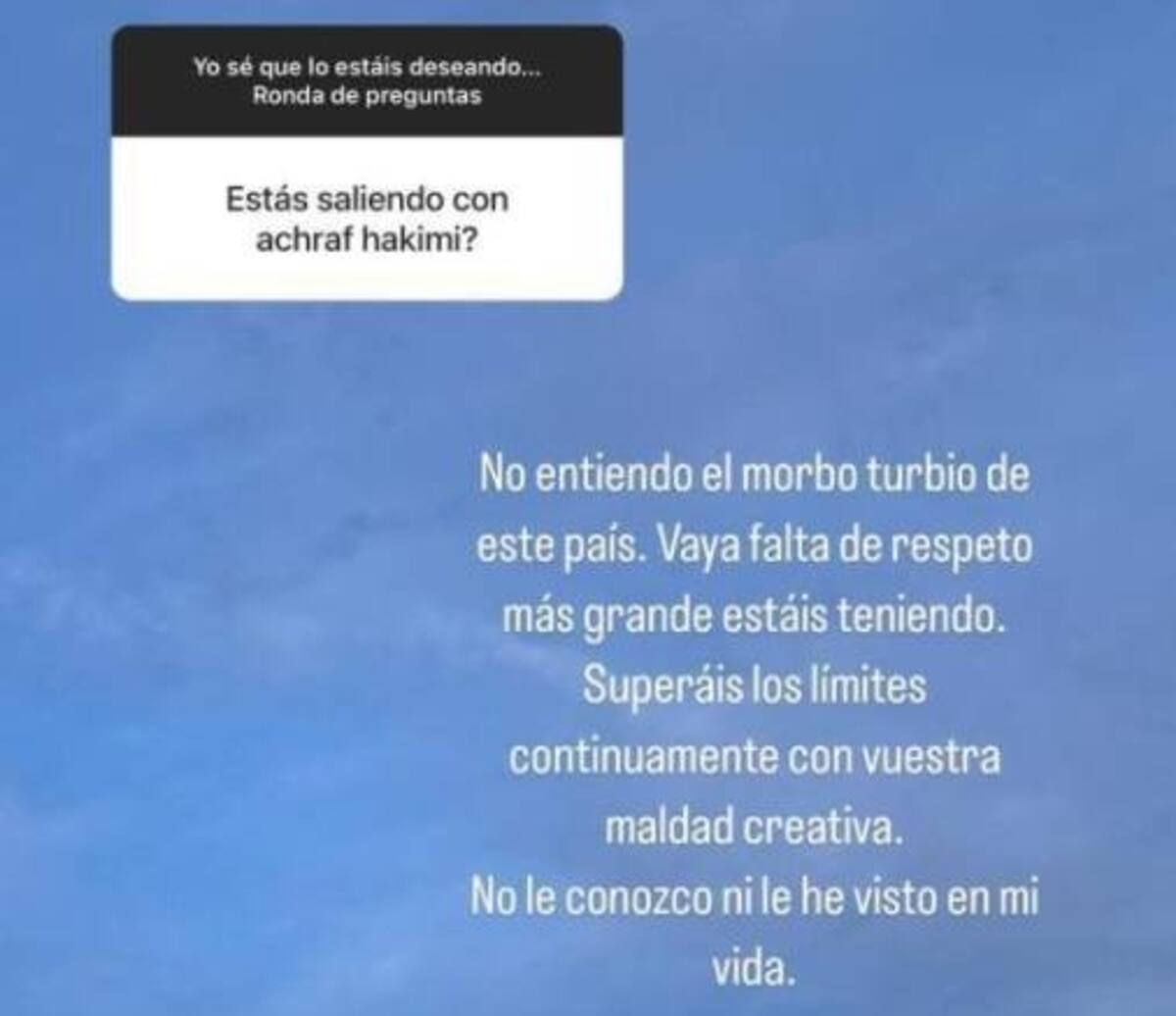 La ex pareja de Dani Alves sepultó los rumores de una posible relación con Achraf Hakimi.