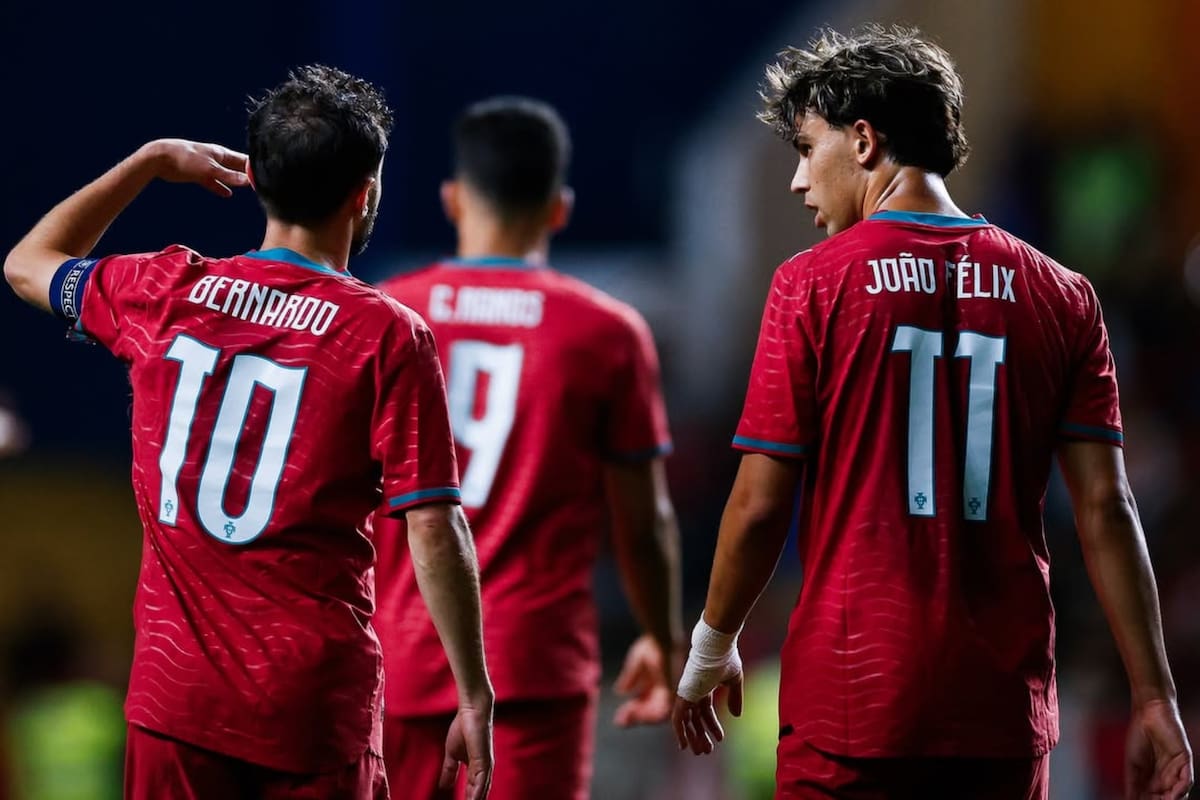 El delantero en Portugal.