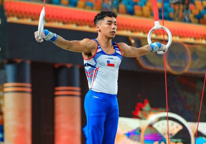 Joaquín Álvarez, gimnasta nacional, en la Copa del Mundo de El Cairo. Foto: @Joalca03.