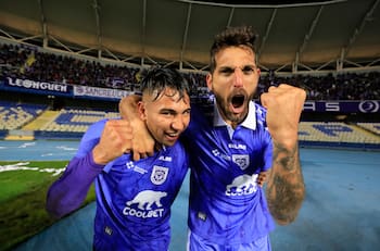 Larrivey no lo duda: “La hinchada de Deportes Concepción es impresionante; se acerca a la U, Colo Colo y la UC”