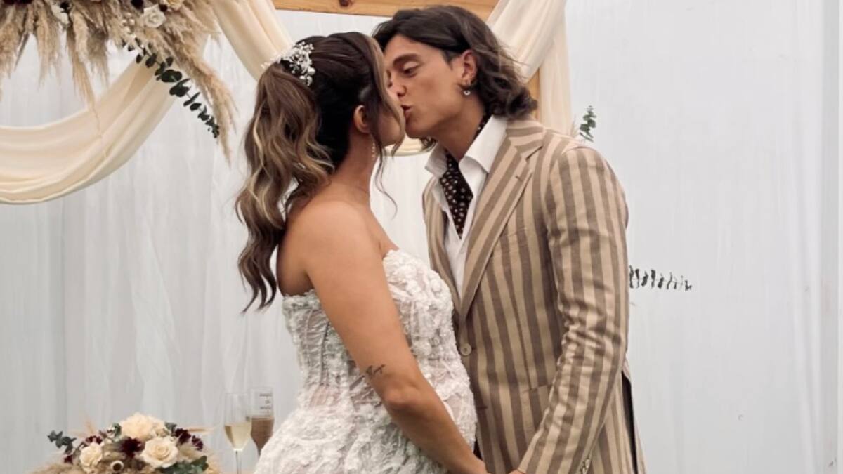 Un nuevo paso en su vida: Joaquín Montecinos contrajo matrimonio con Sabrina Sosa