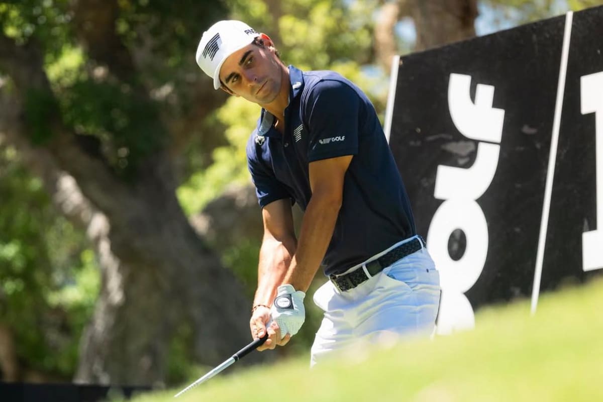 El golfista chileno se alejó de los primeros puestos de la clasificación. Foto: Joaquín Niemann en Instagram.