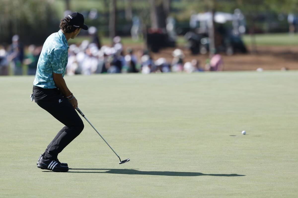 El golfista nacional en el Masters de Augusta. Foto: EFE.