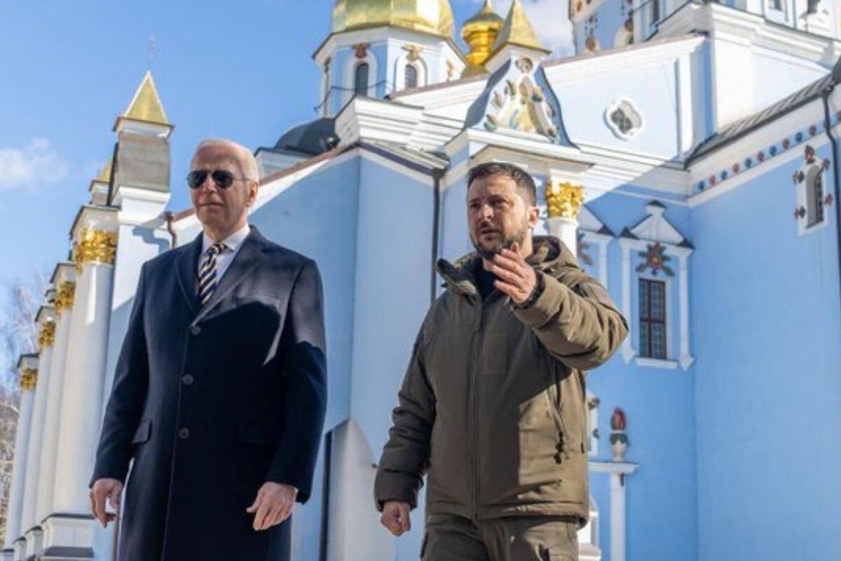 Joe Biden, visitó de sorpresa Kyiv, Ucrania. Crédito: Twitter Joe Biden.
