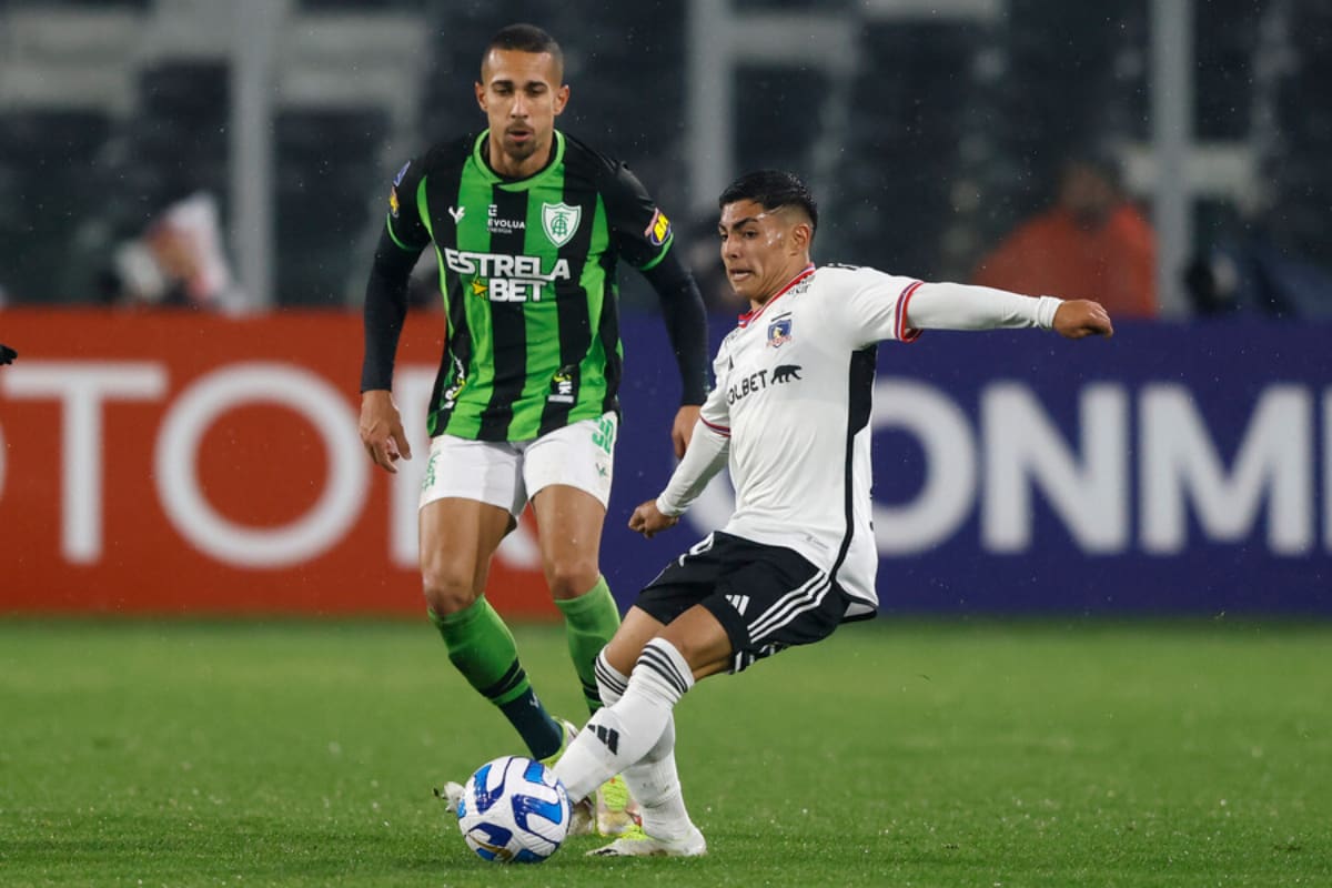 jugando por Colo Colo en la Copa Sudamericana (Foto: Photosport)