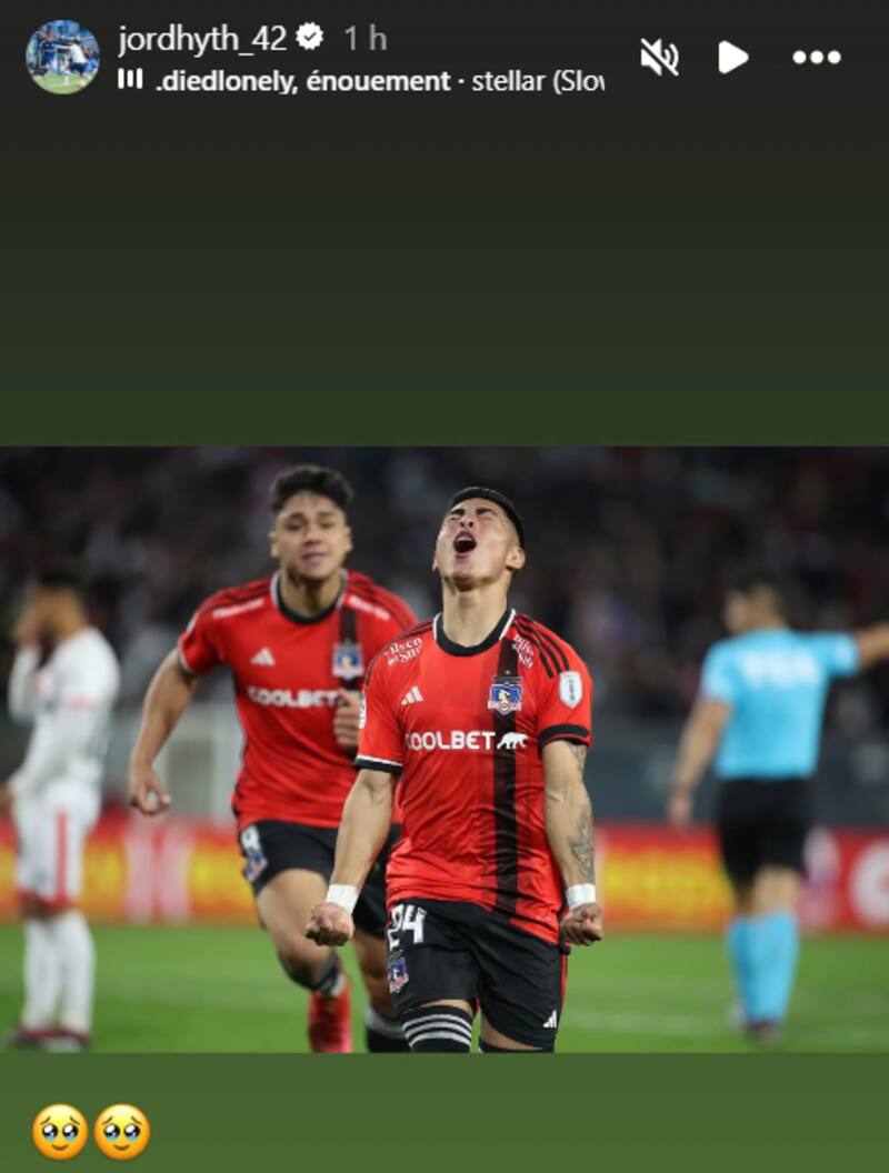El mensaje que le dedicó el extremo a Colo Colo en redes sociales.