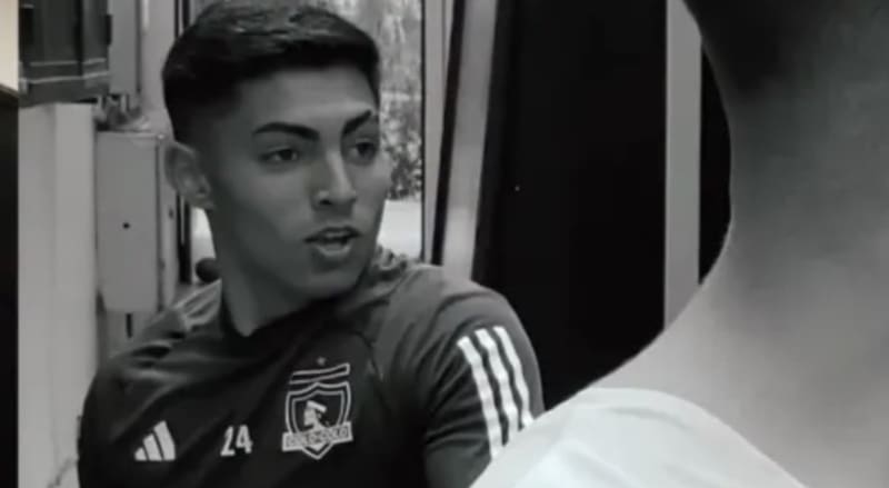 se asustó en el entrenamiento de Colo Colo