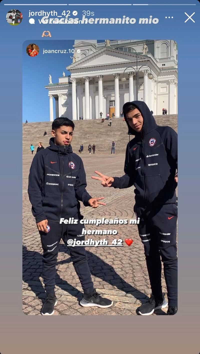 Captura a la historia de Instagram que compartió Jordhy Thompson.