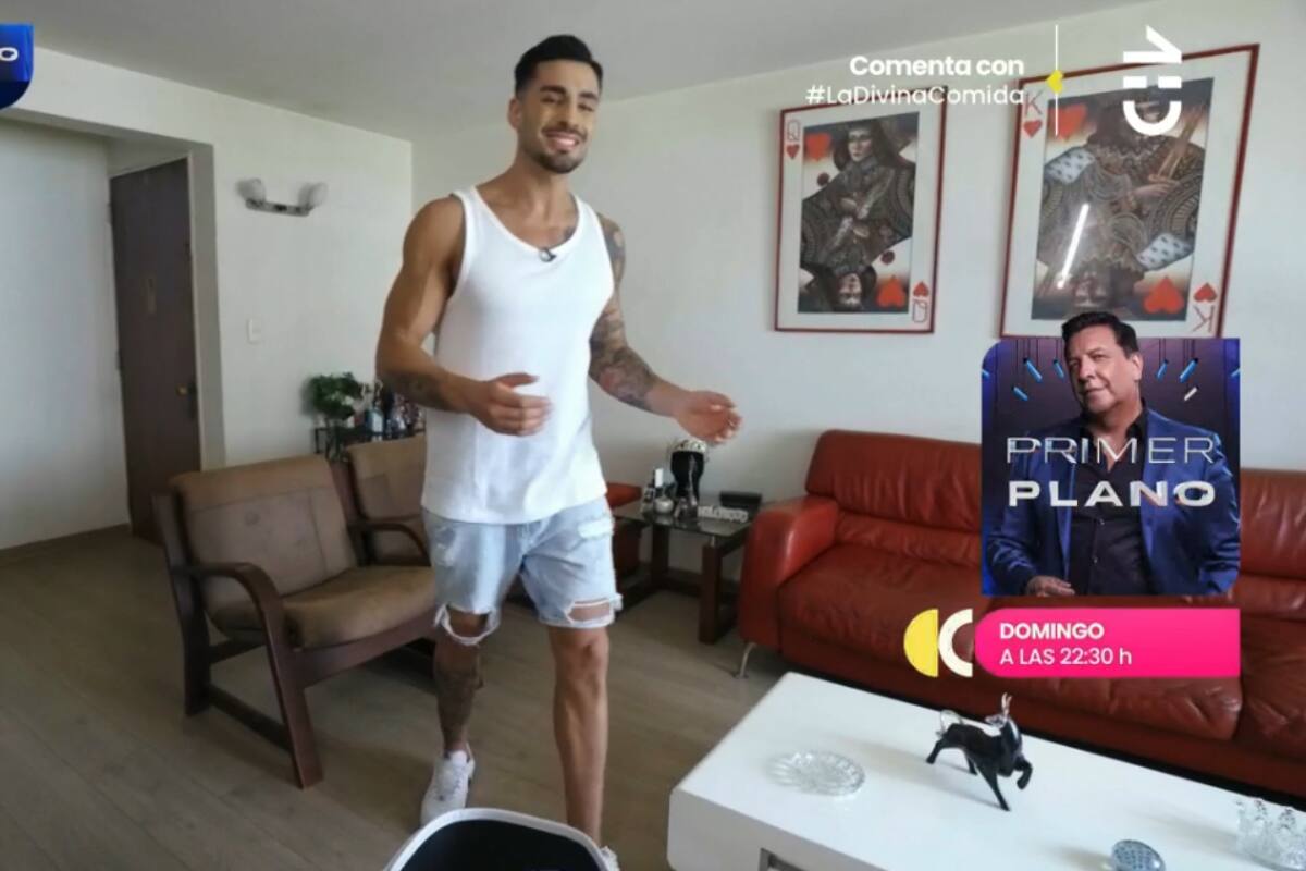 Parte del living del Mister Chile.