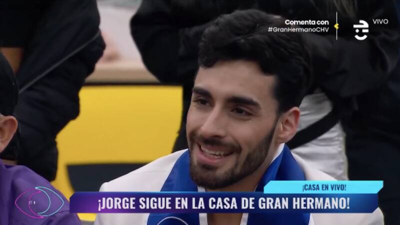 Jorge Aldoney fue el segundo salvado por el público. Foto: CHV.