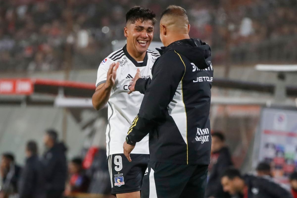 con Damián Pizarro en su paso por Colo Colo.