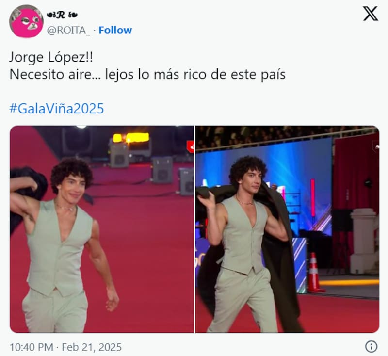 El paso del actor por la alfombra roja dejó divertidas reacciones en redes sociales.