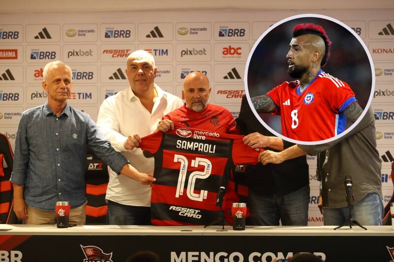Jorge Sampaoli fue presentado en Flamengo.
