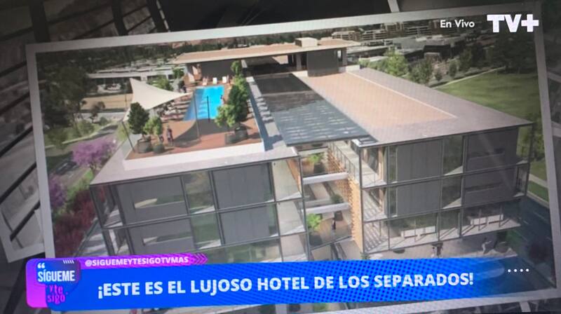 Así es el Apart Hotel donde se está hospedando.