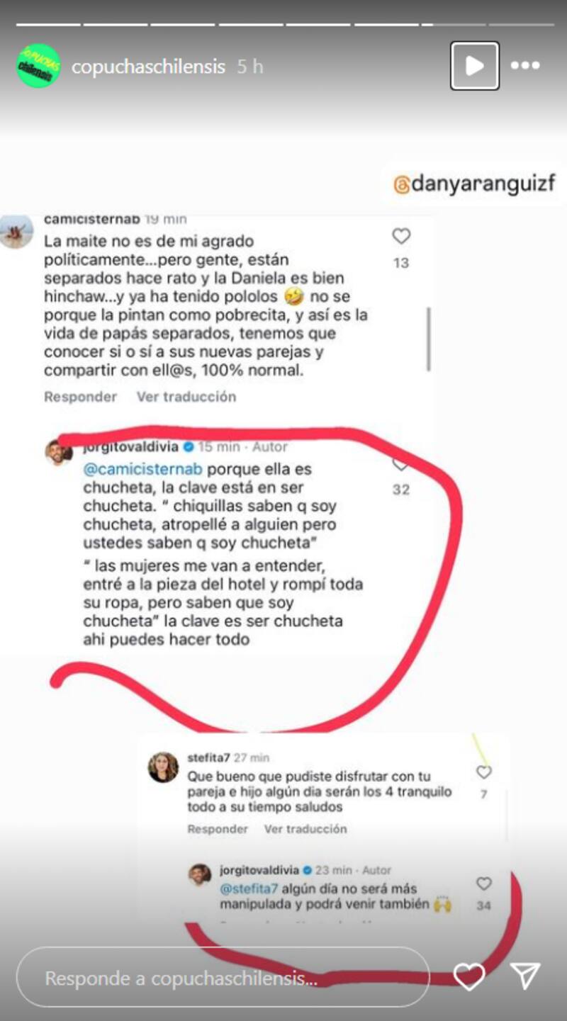 Jorge Valdivia respondió a internautas por Instagram.