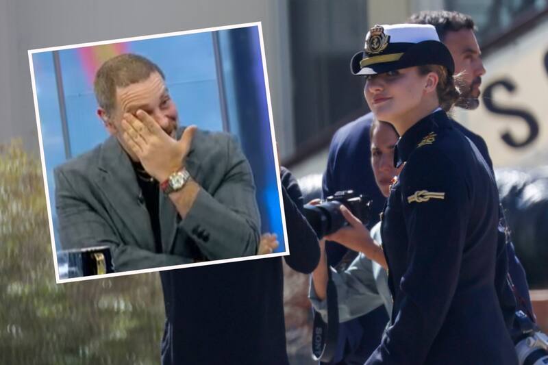 y su reacción al ver a la princesa.