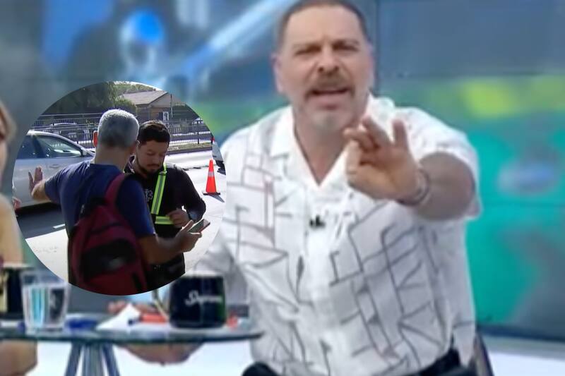 se lanzó contra irresponsable motorista.