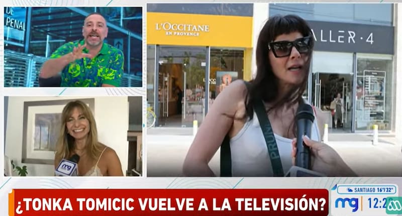 El animador de Mega opinó sobre el actuar de Tonka Tomicic. Créditos Pantallazo Mega