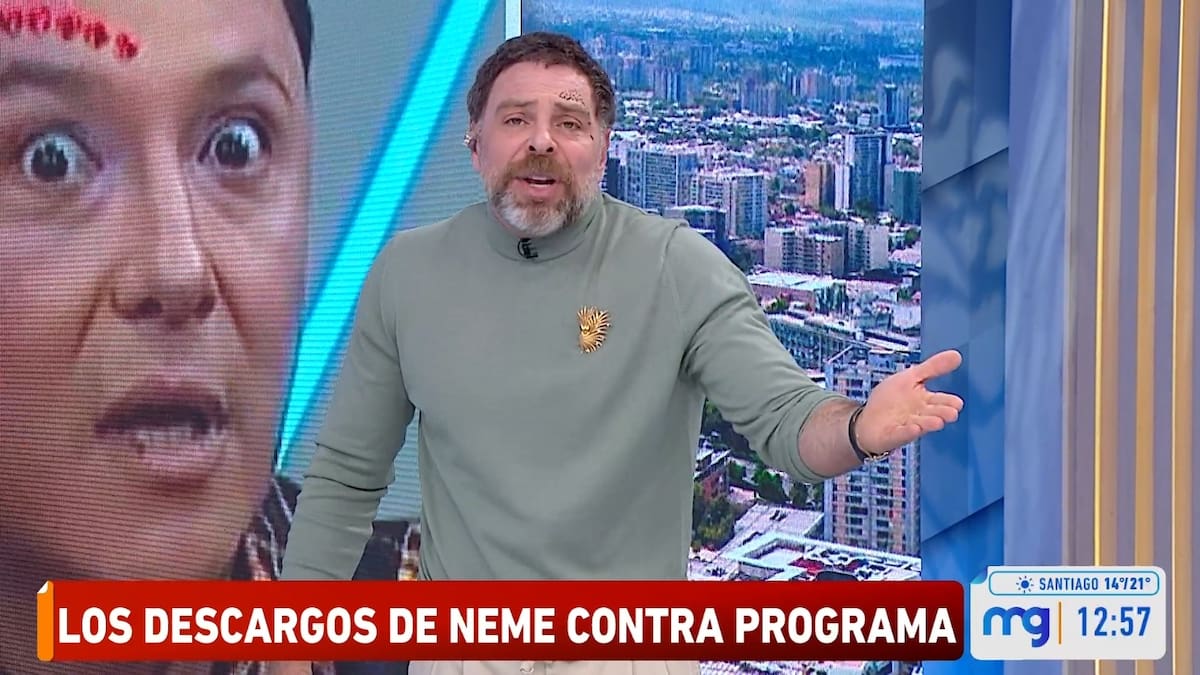 El animador le envió mensaje a Sergio Rojas.