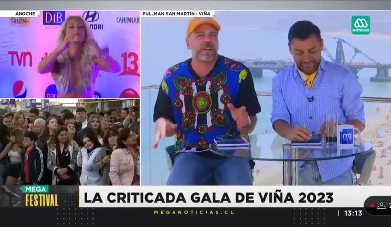 José Antonio Neme y Andrés Caniulef en Meganoticias/ Youtube