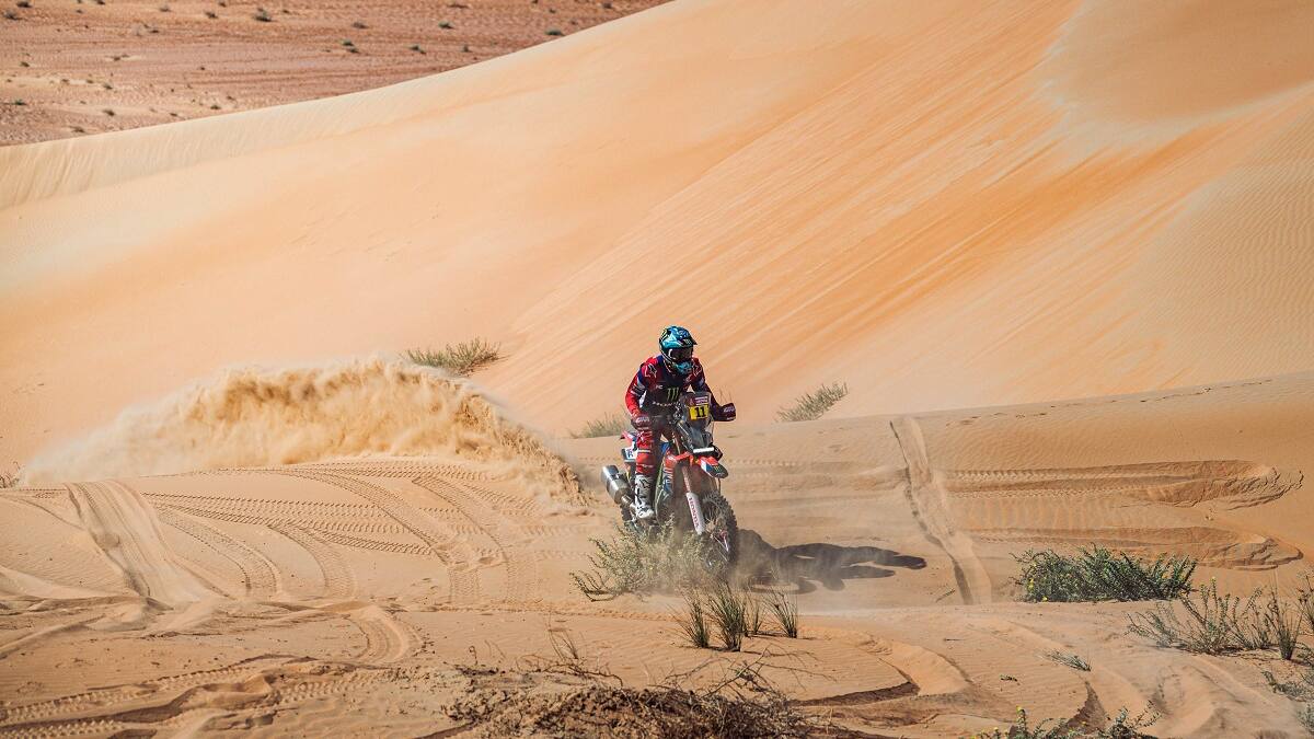 Afloja la moto: Cornejo remata noveno en la séptima etapa del Rally Dakar y cede terreno en la general
