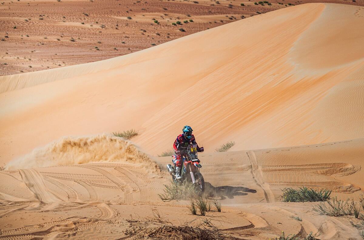 Afloja la moto: Cornejo remata noveno en la séptima etapa del Rally Dakar y cede terreno en la general