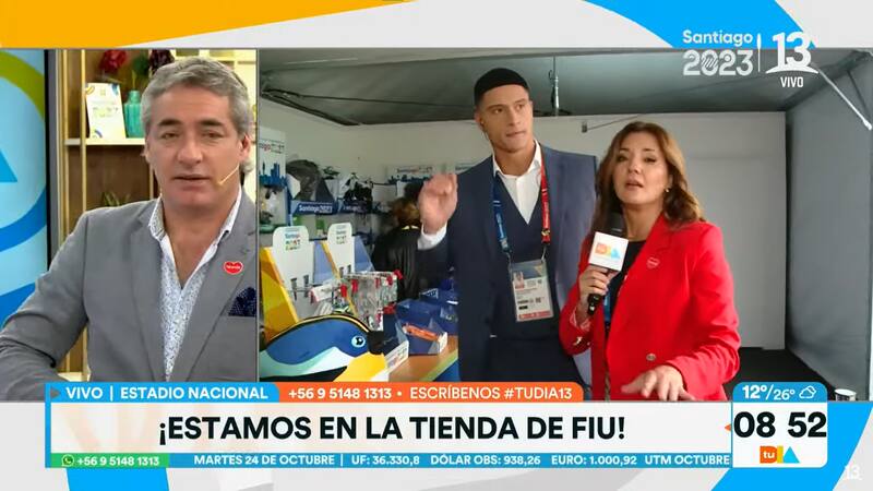 El periodista se puso triste en plena transmisión del matinal después que su compañera mostrara particular atención en el deportista de casi 2 metros de alto.