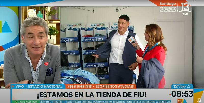 El periodista se puso triste en plena transmisión del matinal después que su compañera mostrara particular atención en el deportista de casi 2 metros de alto.
