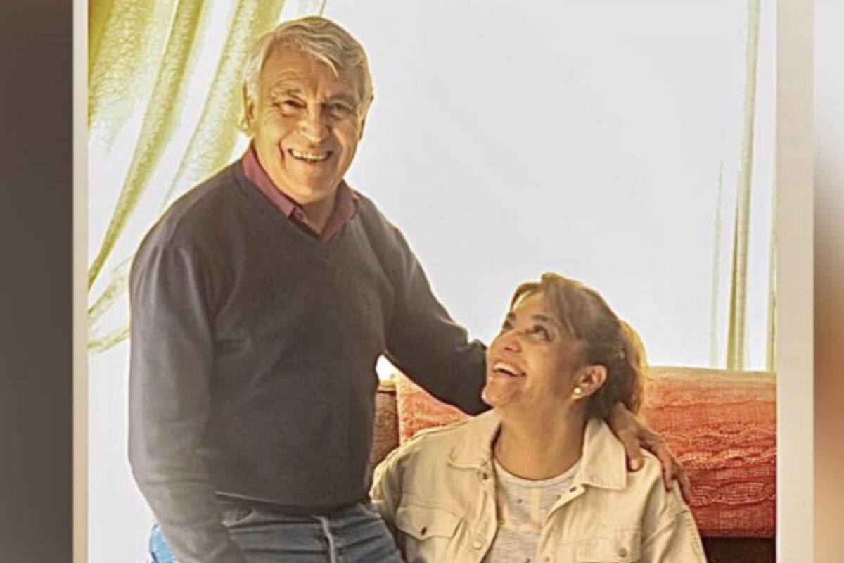 Foto del recuerdo del fallecido entrenador junto a su hija. Foto: Twitter.