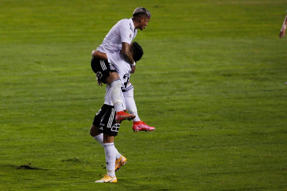 en el partido de Colo Colo ante Ñublense por el Campeonato Nacional 2021.