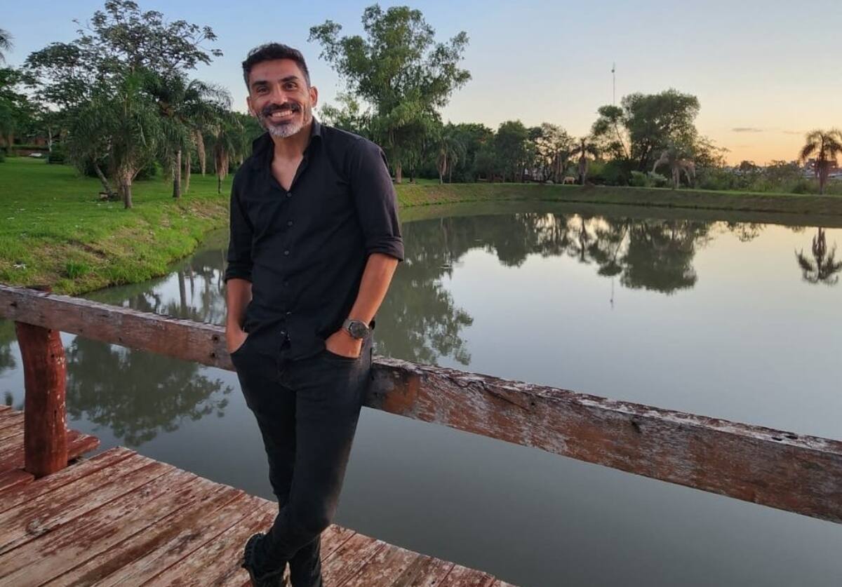 . El exfutbolista argentino intentó ser concejal al otro lado de la Cordillera.