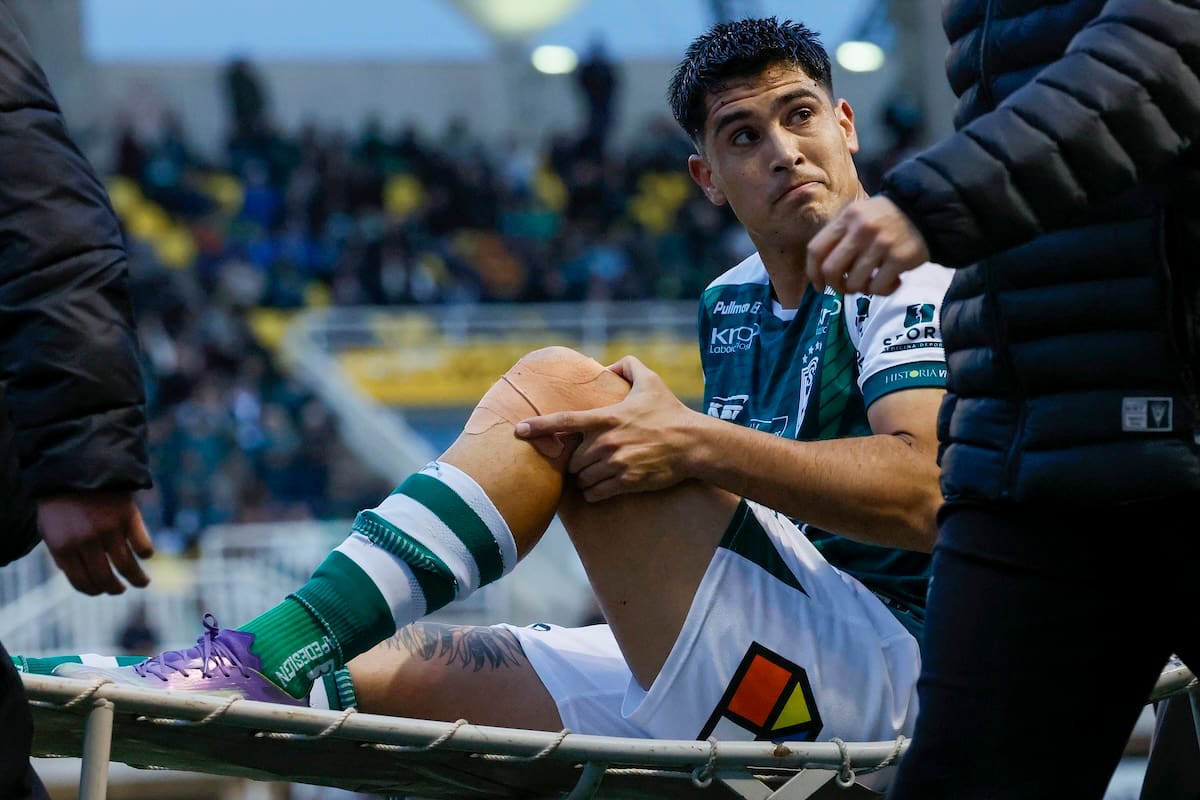 El delantero y su lesión en Wanderers.