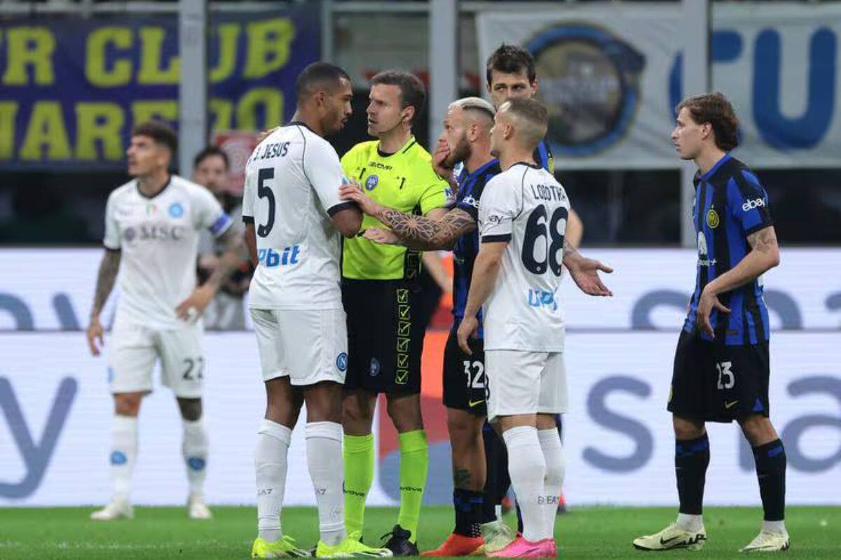 en el partido contra el Inter de Milán.