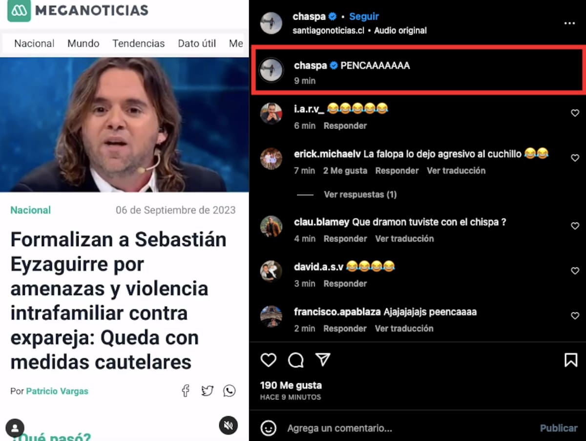 Juan Lacassie "Chispa" contra Sebastián Eyzaguirre. Foto: Instagram.
