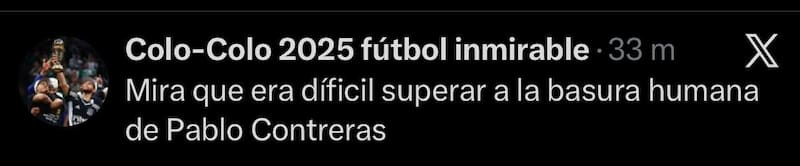 Hinchas de Colo Colo reaccionaron a la llegada de Juan Martín Lucero a Universidad de Chile.